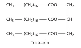 Cấu trúc hóa học của triglycerides