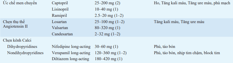 Thuốc điều trị tăng huyết áp