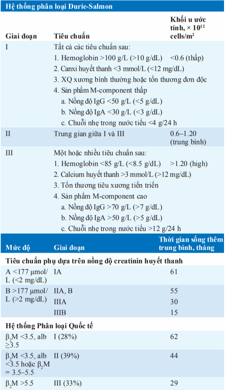 Phân loại u tủy