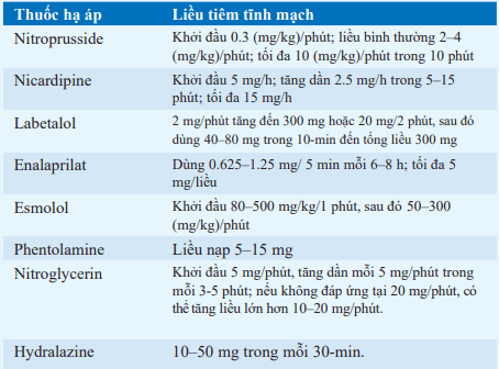 Thuốc hạ huyeeps áp cấp cứu