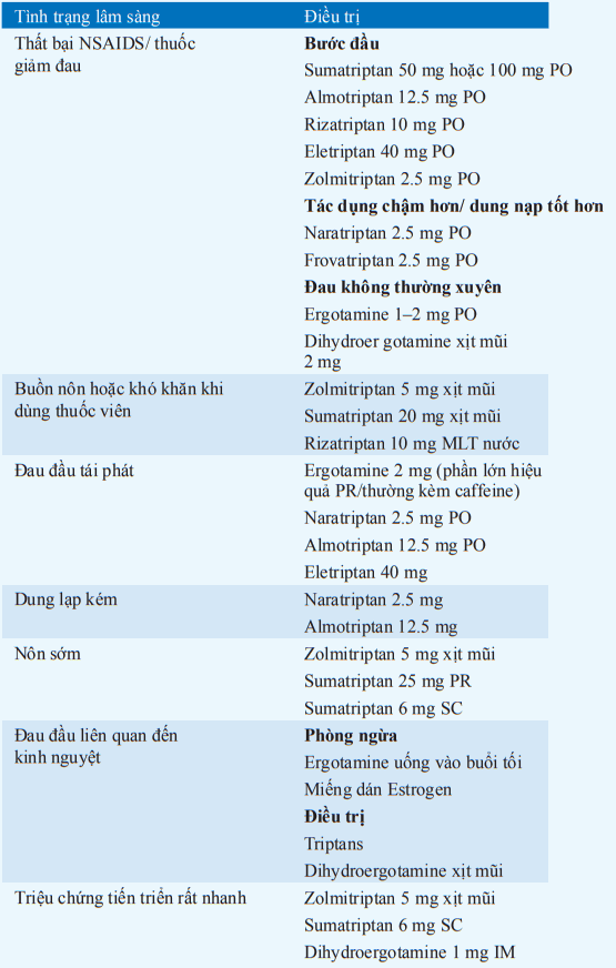 Phân tầng điều trị đau nửa đầu