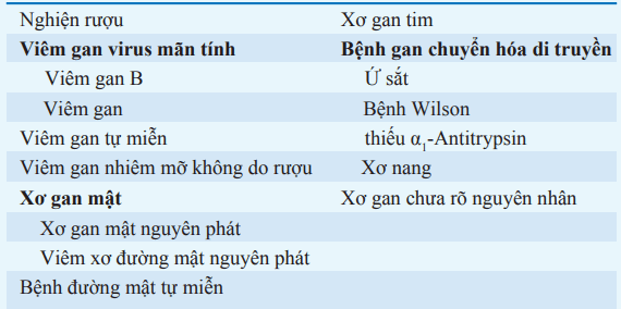 Nguyên nhân xơ gan