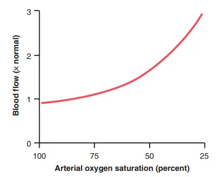 Ảnh hưởng của sự giảm bão hòa oxy động mạch