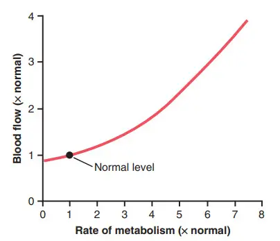 Ảnh hưởng của sự tăng tốc độ chuyển hóa lên dòng máu đến mô