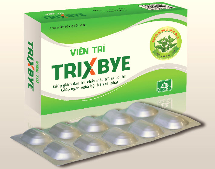 Viên trĩ Trixbye có tại các nhà thuốc